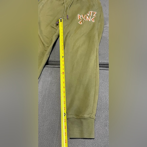 Runtz Worldwide Olive Orange Sweatsuit Hoodie Pants 420 Smoke Wear Men Sz Medium - Picture 12 of 16